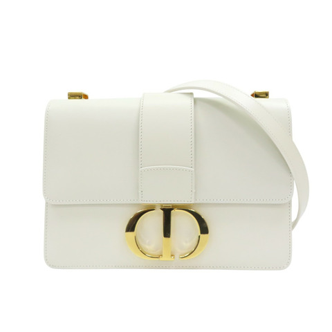 白色 牛皮 30 Montaigne 肩背包【Dior 迪奧 】 M9203UMOS