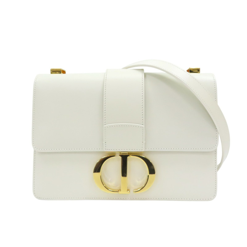 白色 牛皮 30 Montaigne 肩背包【Dior 迪奧 】 M9203UMOS-0