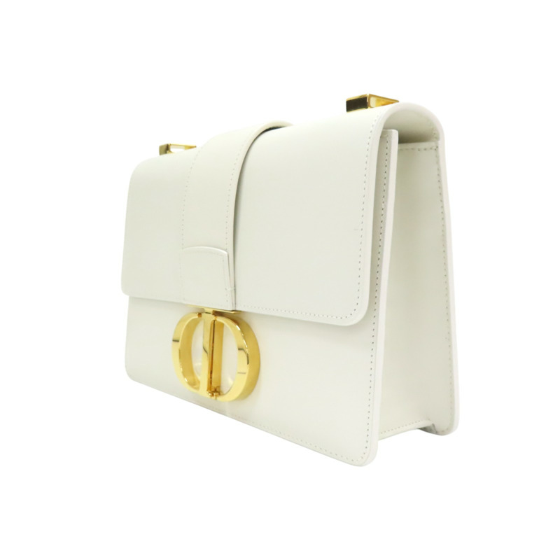 白色 牛皮 30 Montaigne 肩背包【Dior 迪奧 】 M9203UMOS-2