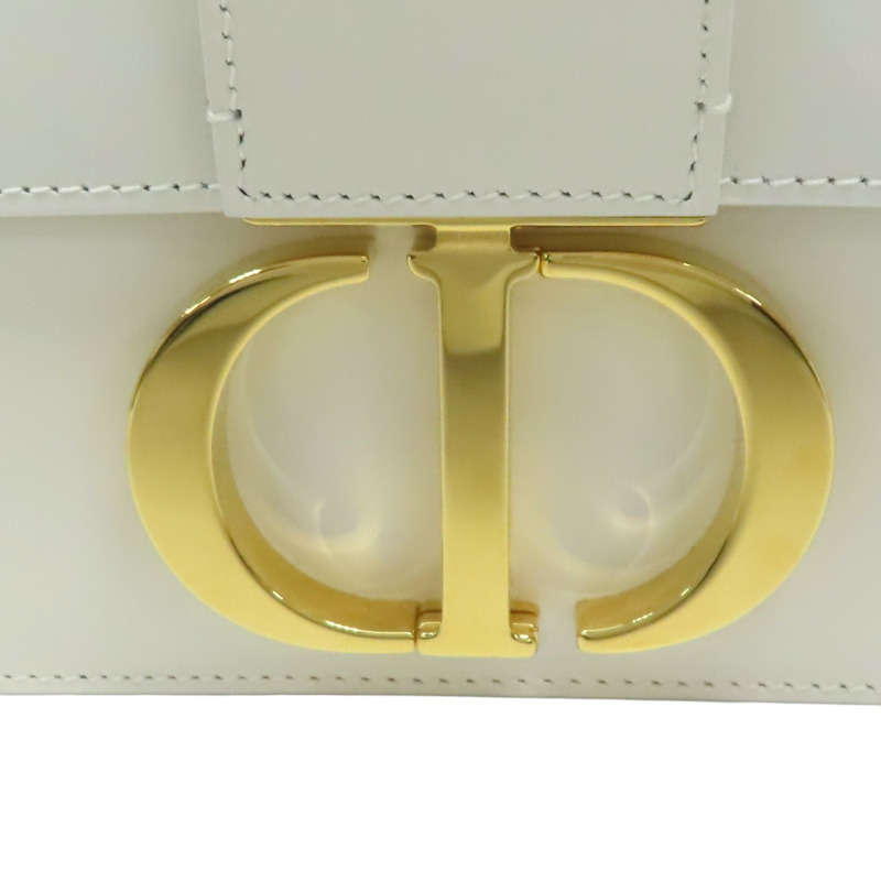 白色 牛皮 30 Montaigne 肩背包【Dior 迪奧 】 M9203UMOS-7