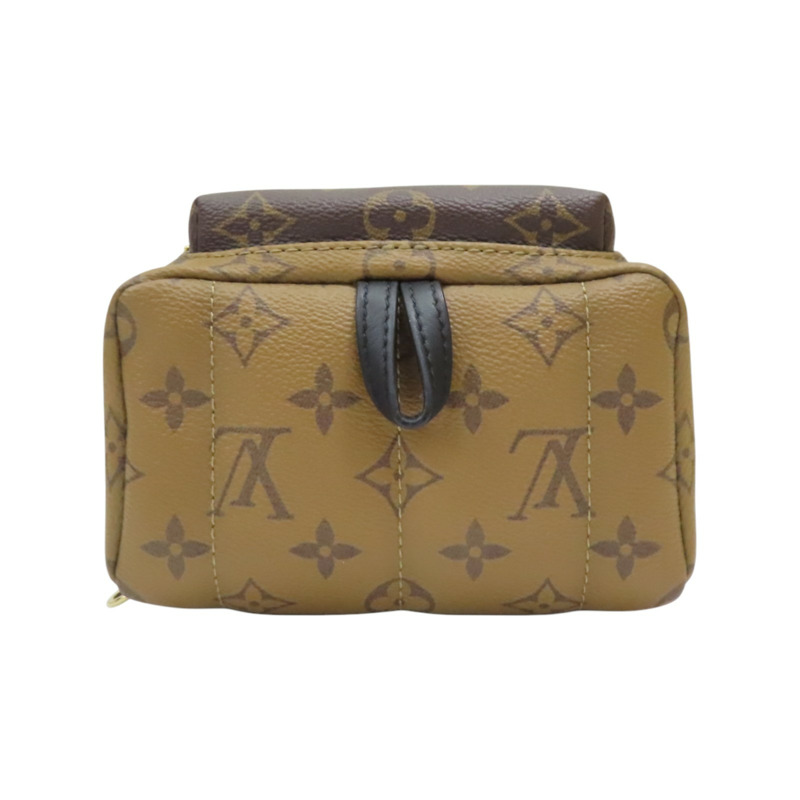 棕色 原花帆布 PALM SPRINGS MINI 後背包【LOUIS VUITTON LV 路易威登】 M42411-3
