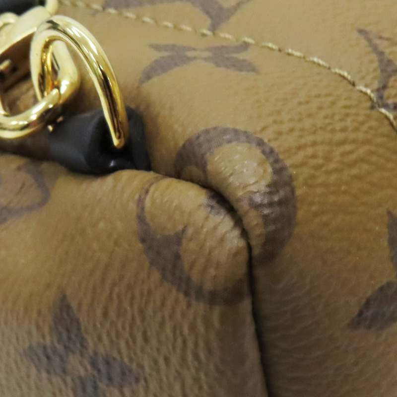 棕色 原花帆布 PALM SPRINGS MINI 後背包【LOUIS VUITTON LV 路易威登】 M42411-11