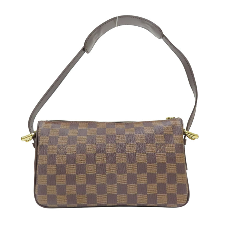 棕色 棋盤格帆布 Ravello GM 肩背包【LOUIS VUITTON LV 路易威登】 N60006-1