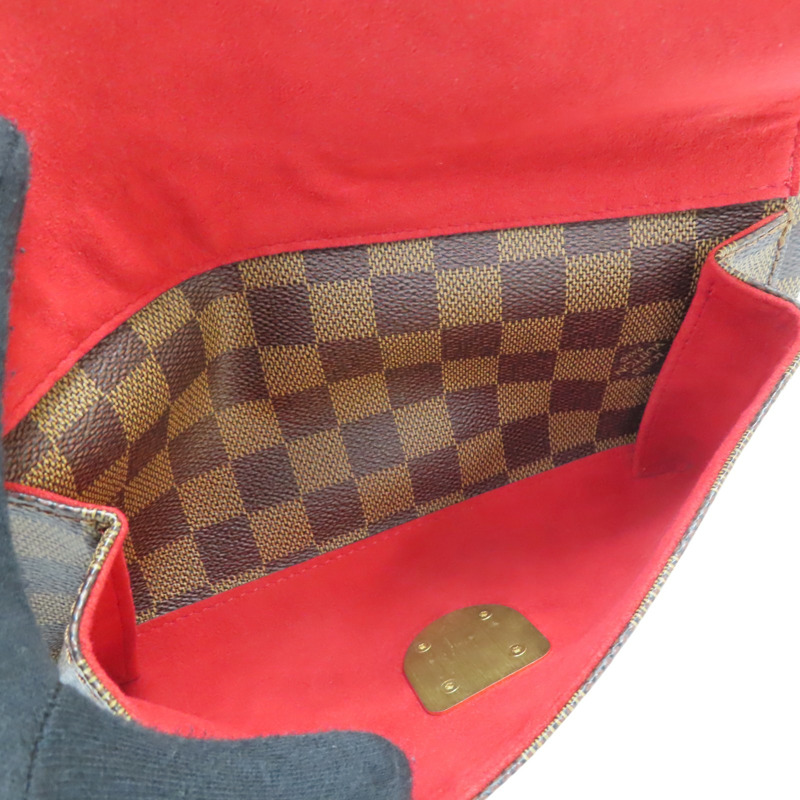 棕色 棋盤格帆布 Ravello GM 肩背包【LOUIS VUITTON LV 路易威登】 N60006-6