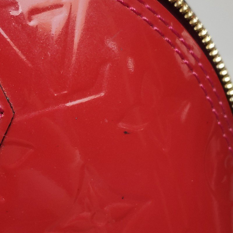 Louis Vuitton(LV)AlmaBB漆皮壓紋拉鏈貝殼包斜挎包單肩包-13