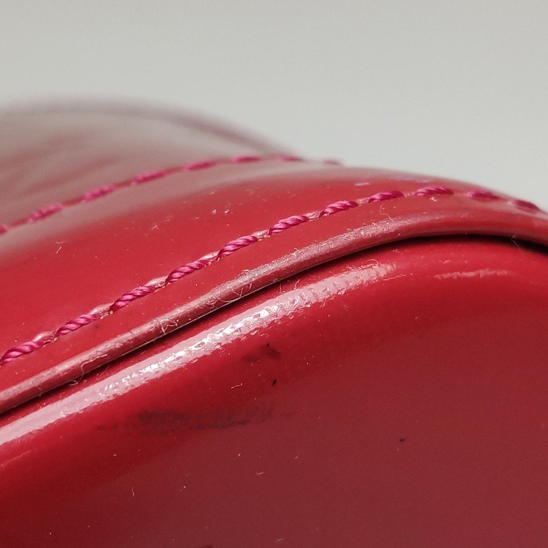 Louis Vuitton(LV)AlmaBB漆皮壓紋拉鏈貝殼包斜挎包單肩包-18