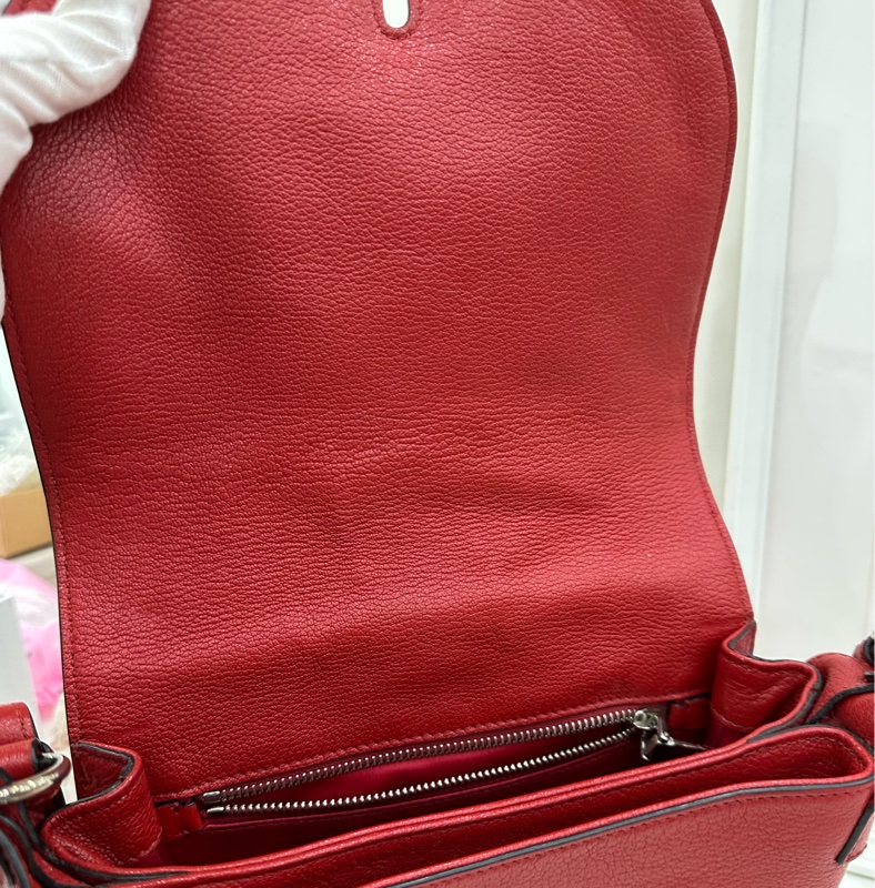 Miu Miu繆繆 紅色斜背包-7