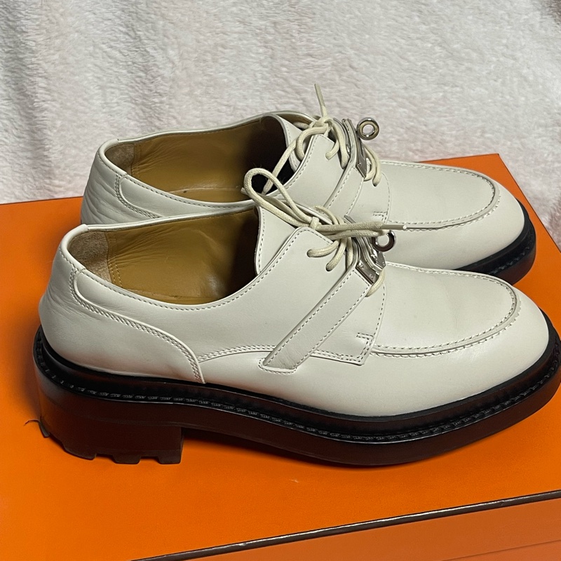 愛馬仕K E L L Y樂福鞋跟鞋-1