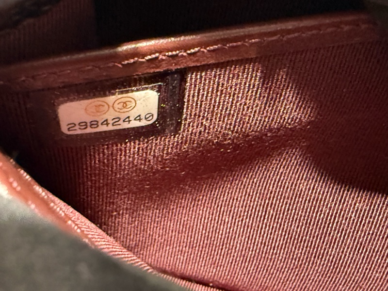 二手真品CHANEL黑色荔枝皮金釦coco翻蓋長夾AP0241-12