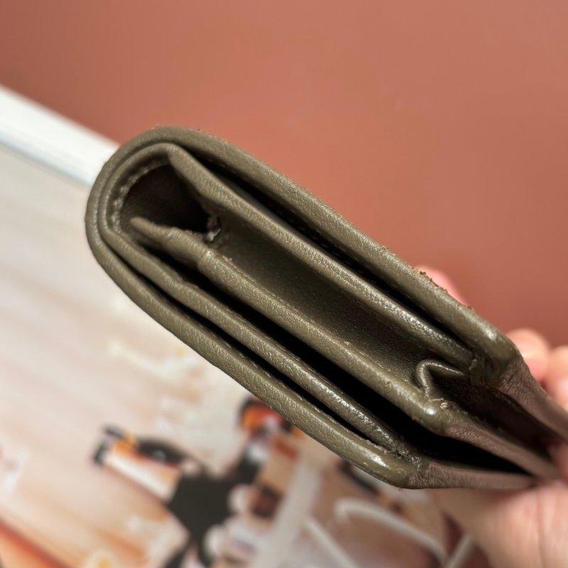 ::GUCCI:: 760317 Blondie系列 大雙G 墨綠色皮革短夾 零錢包 錢包-5