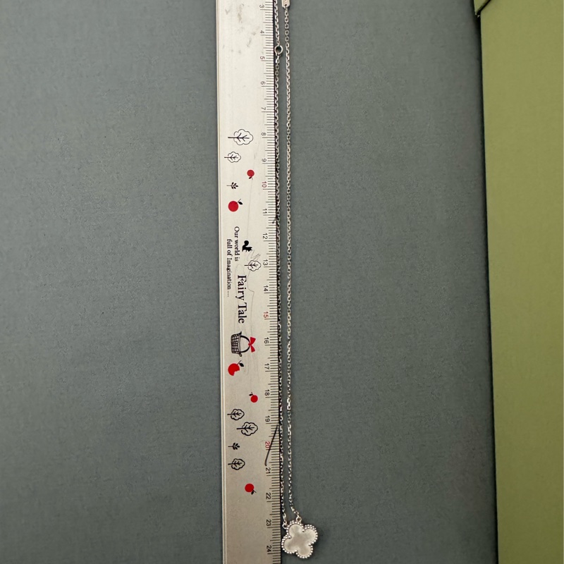 Van Cleef&Arpels白母貝四葉幸運草項鍊-8