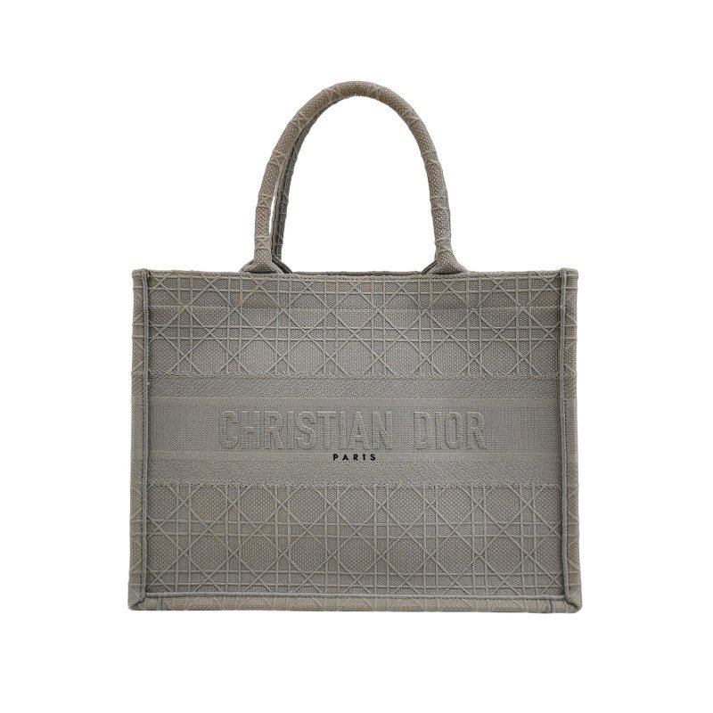 Dior BookTote中號帆布藤格紋手提包-0