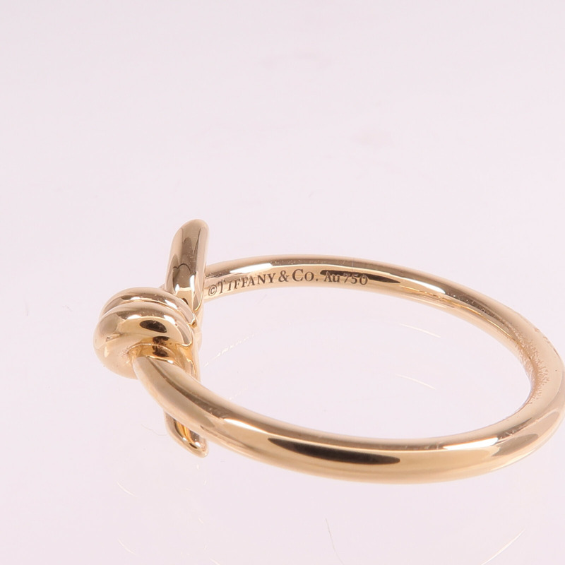 TIFFANY＆CO 18K玫瑰金Knot Ring戒指US#6.5-4