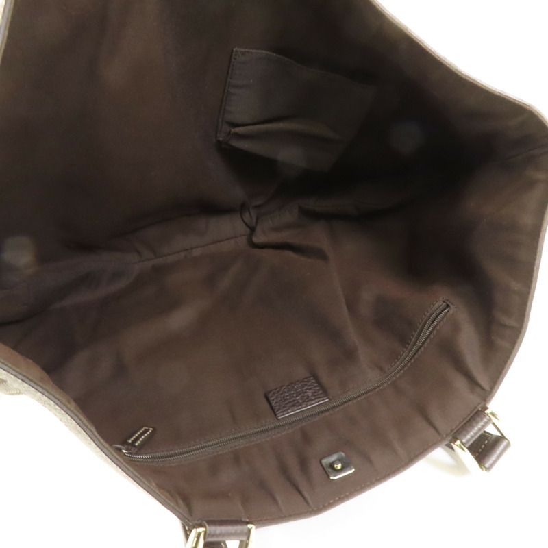 GUCCI 塗層帆布Tote Bag金扣手挽袋-7
