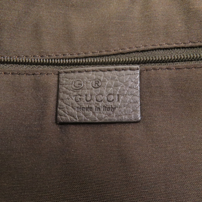 GUCCI 塗層帆布Tote Bag金扣手挽袋-8