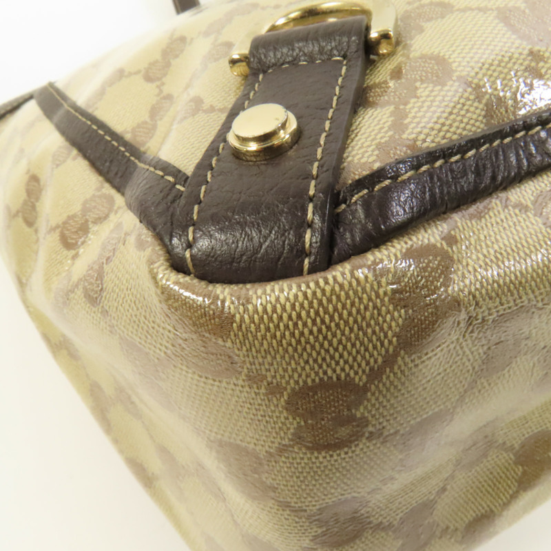 GUCCI 塗層帆布Tote Bag金扣手挽袋-10