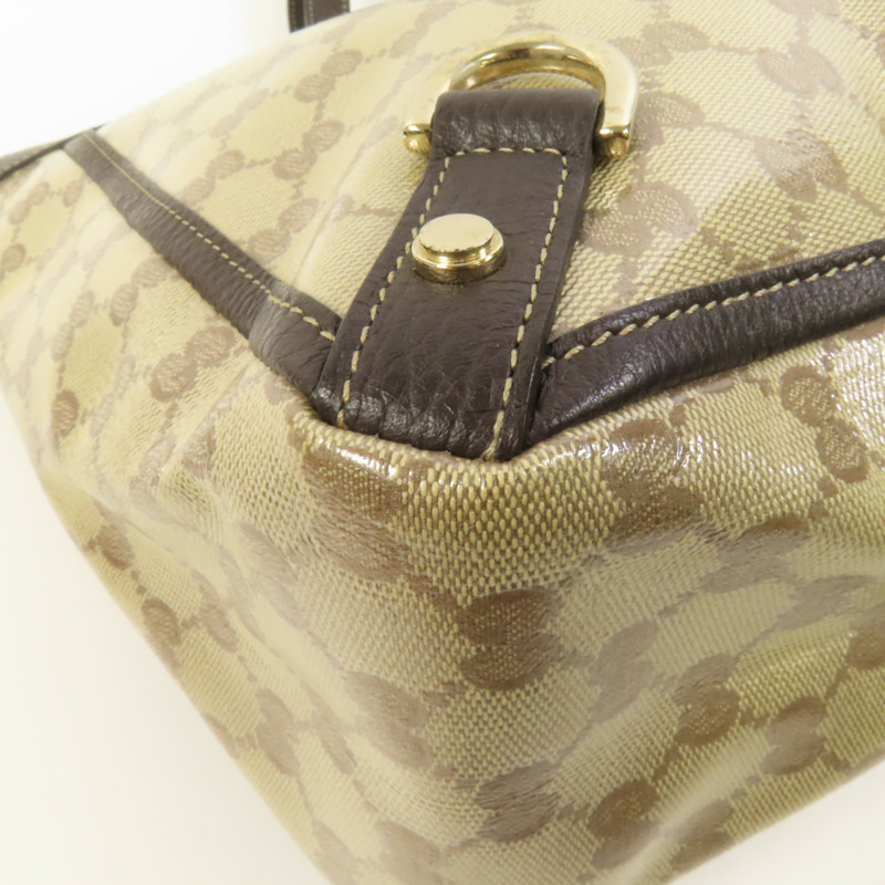 GUCCI 塗層帆布Tote Bag金扣手挽袋-13