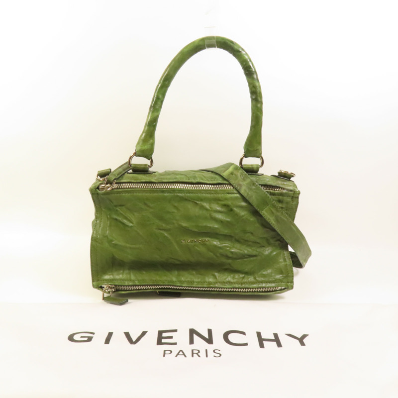 GIVENCHY 羊皮皮革Pandora Medium Shoulder Bag銀扣手挽肩背兩用袋-10