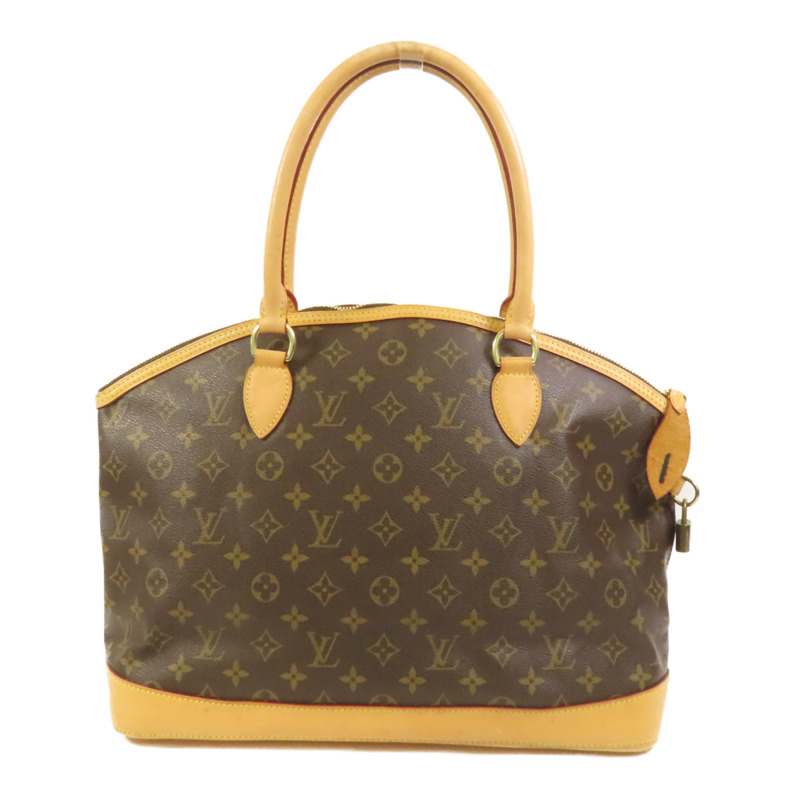 LOUIS VUITTON Monogram Lockit Horizontal Hand Bag金扣手挽袋-0