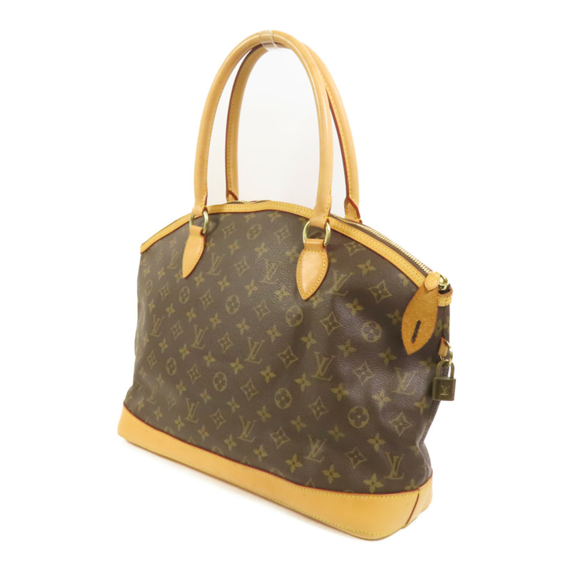 LOUIS VUITTON Monogram Lockit Horizontal Hand Bag金扣手挽袋-2