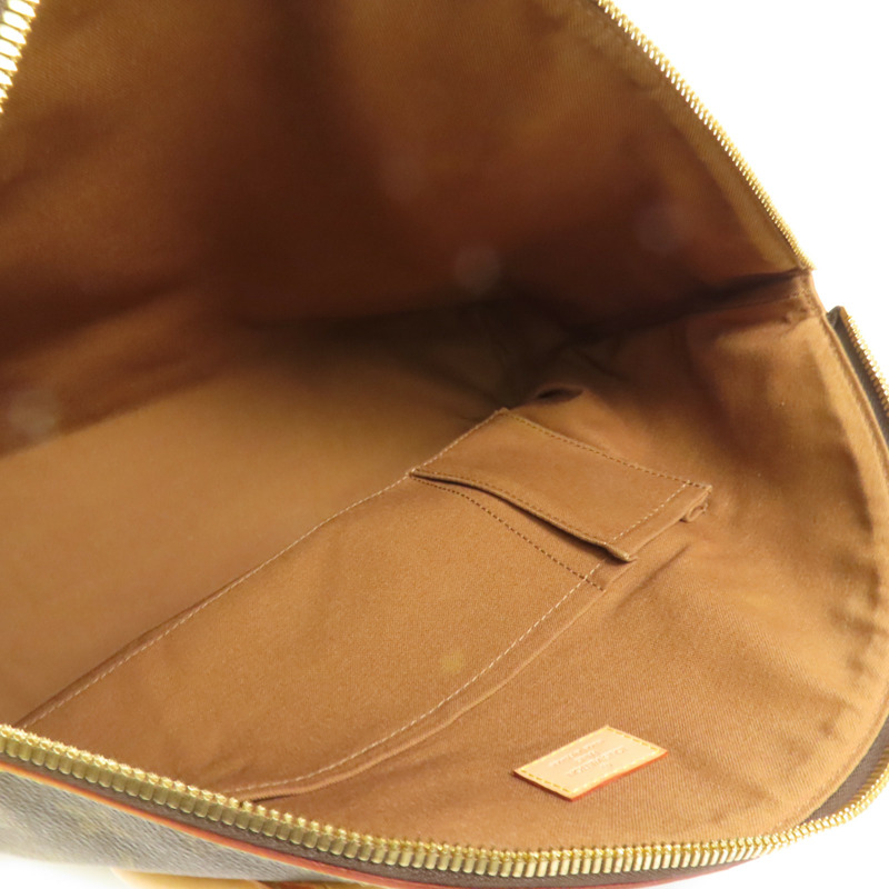 LOUIS VUITTON Monogram Lockit Horizontal Hand Bag金扣手挽袋-4