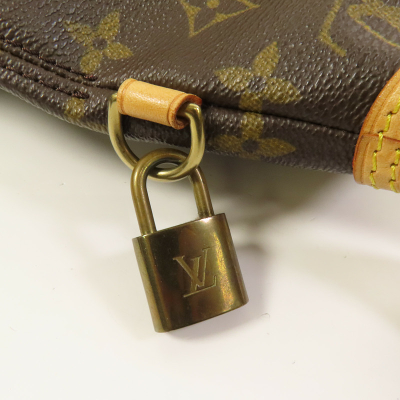 LOUIS VUITTON Monogram Lockit Horizontal Hand Bag金扣手挽袋-6