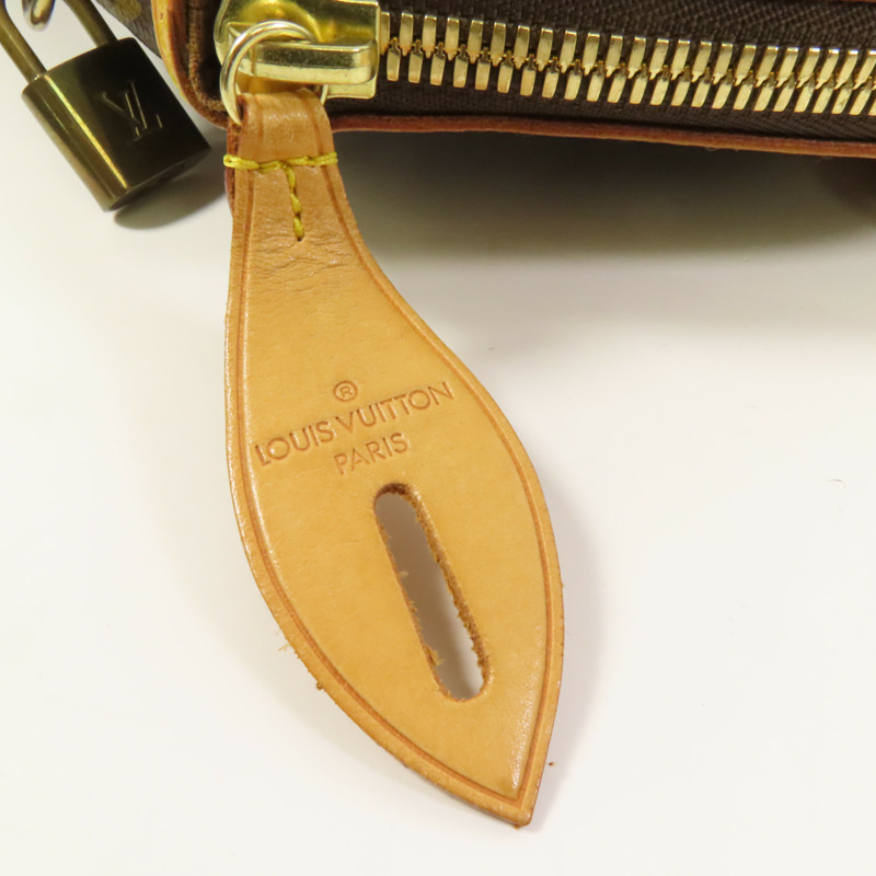 LOUIS VUITTON Monogram Lockit Horizontal Hand Bag金扣手挽袋-7