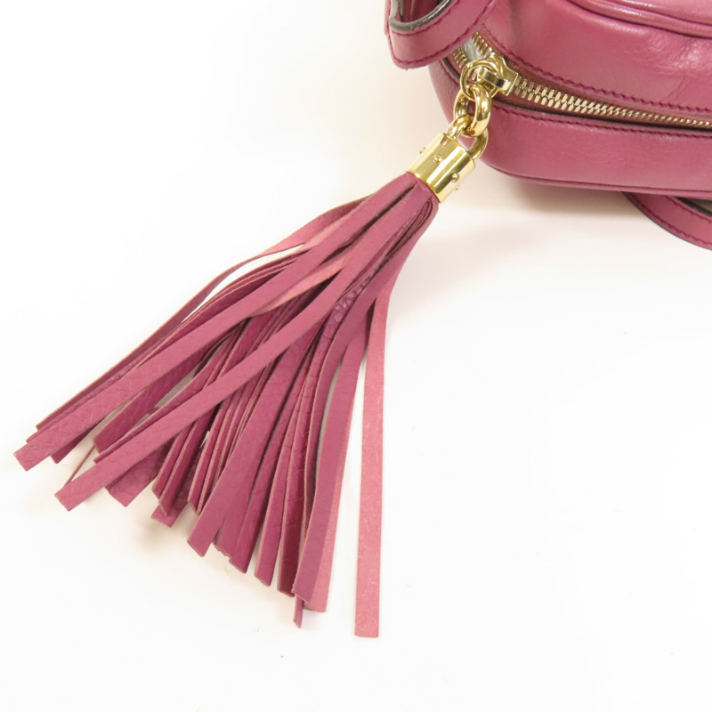 GUCCI 牛皮皮革Soho Disco Bag金扣肩背袋-5