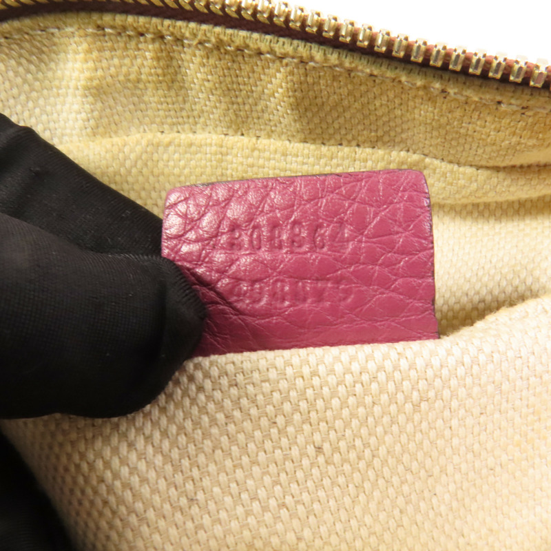 GUCCI 牛皮皮革Soho Disco Bag金扣肩背袋-9