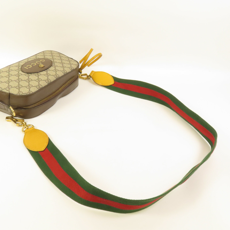 GUCCI 塗層帆布Neo Vintage GG Supreme Shoulder Bag金扣肩背袋-4