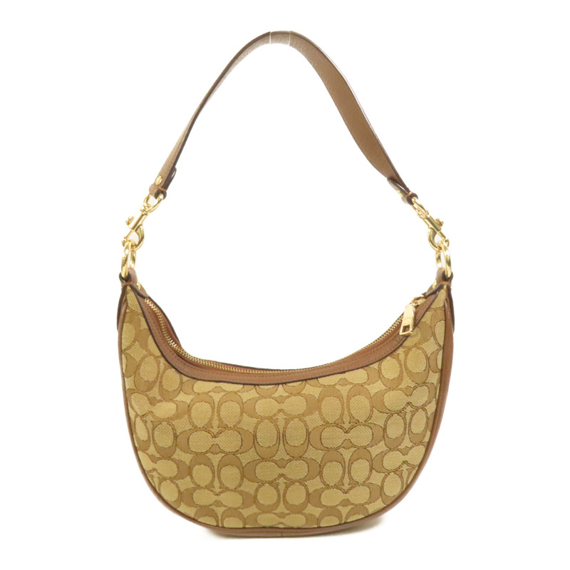 COACH 帆布2 Way Shoulder Bag金扣手挽肩背兩用袋-1