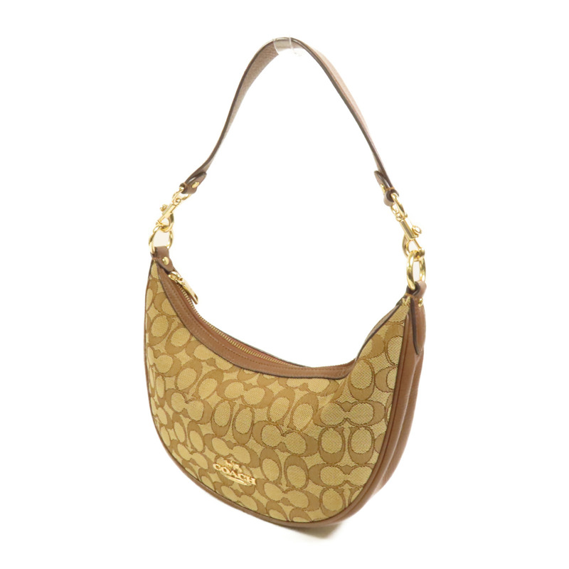 COACH 帆布2 Way Shoulder Bag金扣手挽肩背兩用袋-2