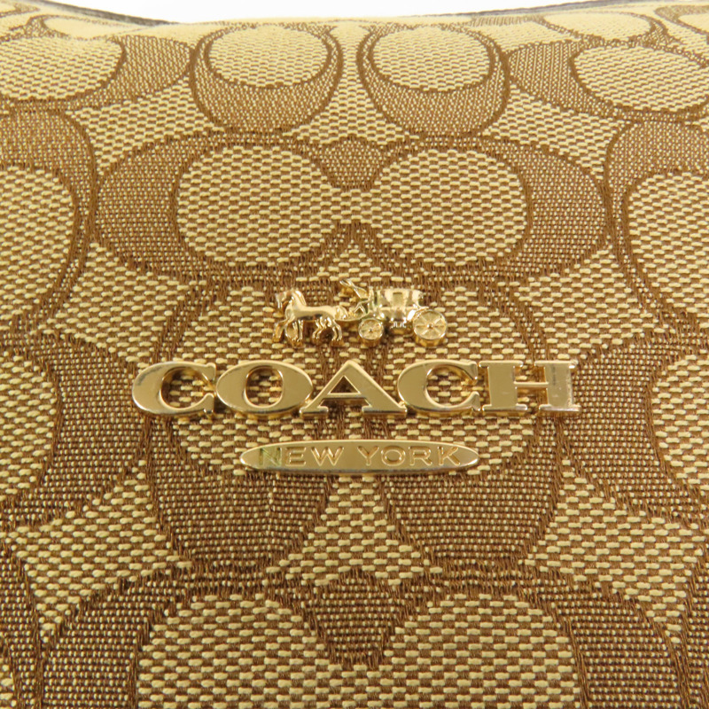 COACH 帆布2 Way Shoulder Bag金扣手挽肩背兩用袋-7