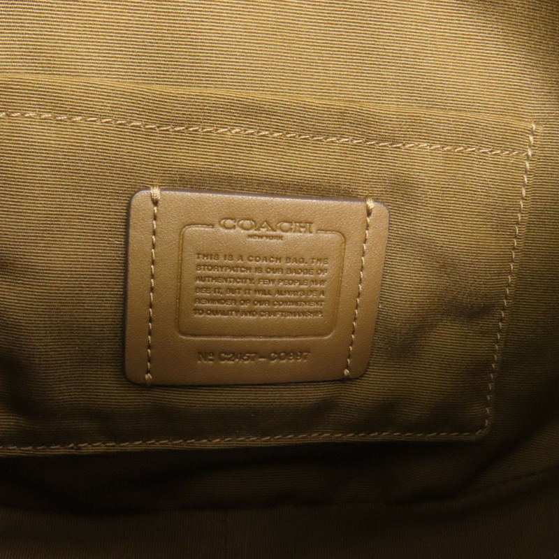 COACH 帆布2 Way Shoulder Bag金扣手挽肩背兩用袋-8