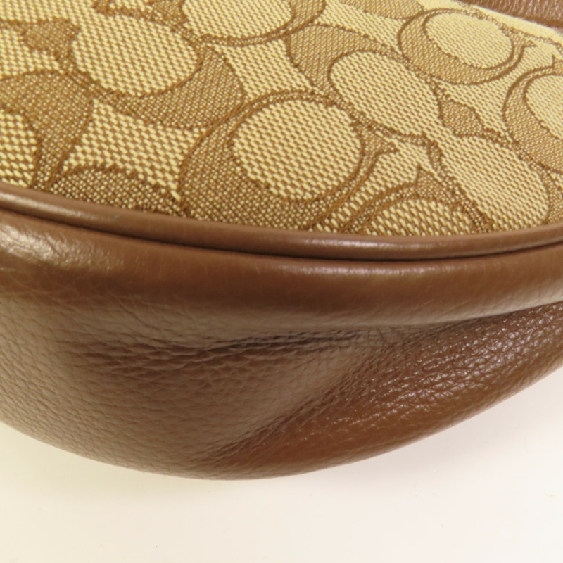 COACH 帆布2 Way Shoulder Bag金扣手挽肩背兩用袋-10