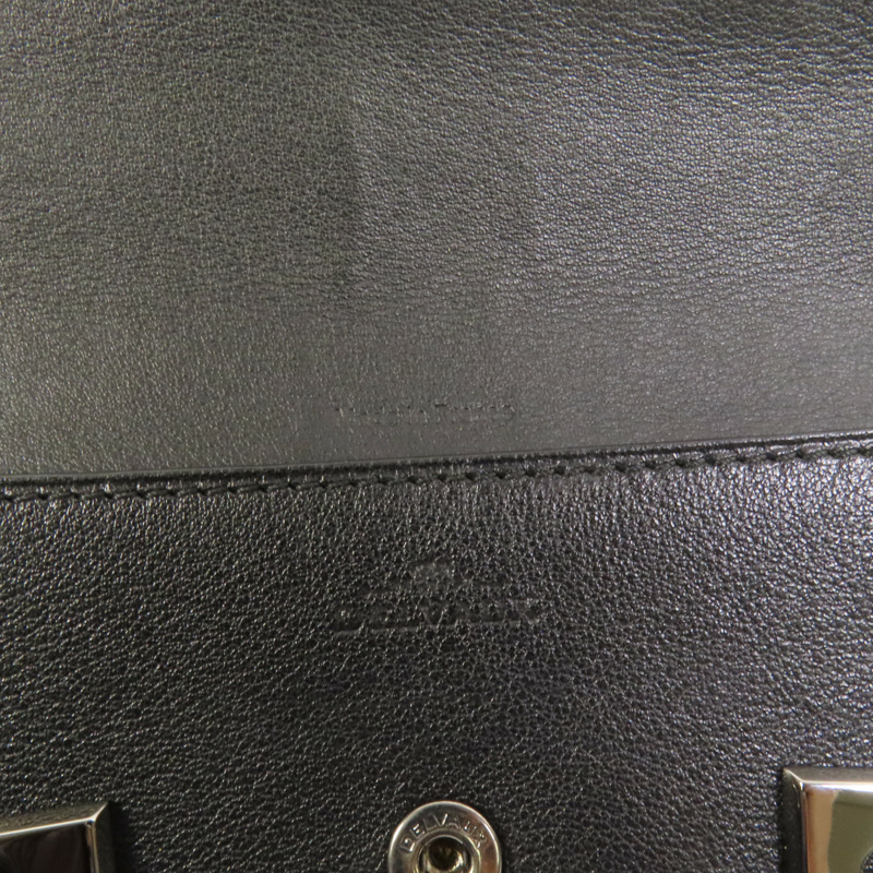 Delvaux 牛皮皮革Tempete Wallet On Chain鏈帶肩背袋-7