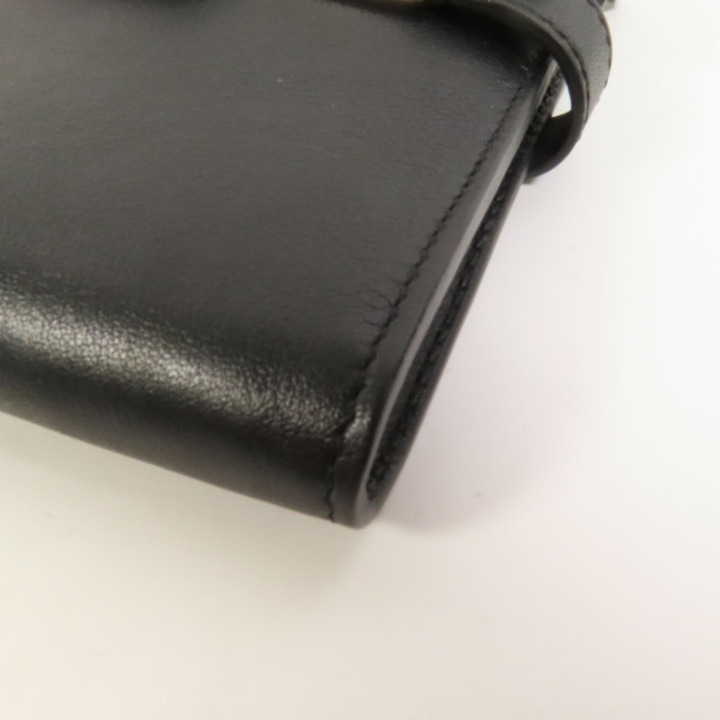 Delvaux 牛皮皮革Tempete Wallet On Chain鏈帶肩背袋-11