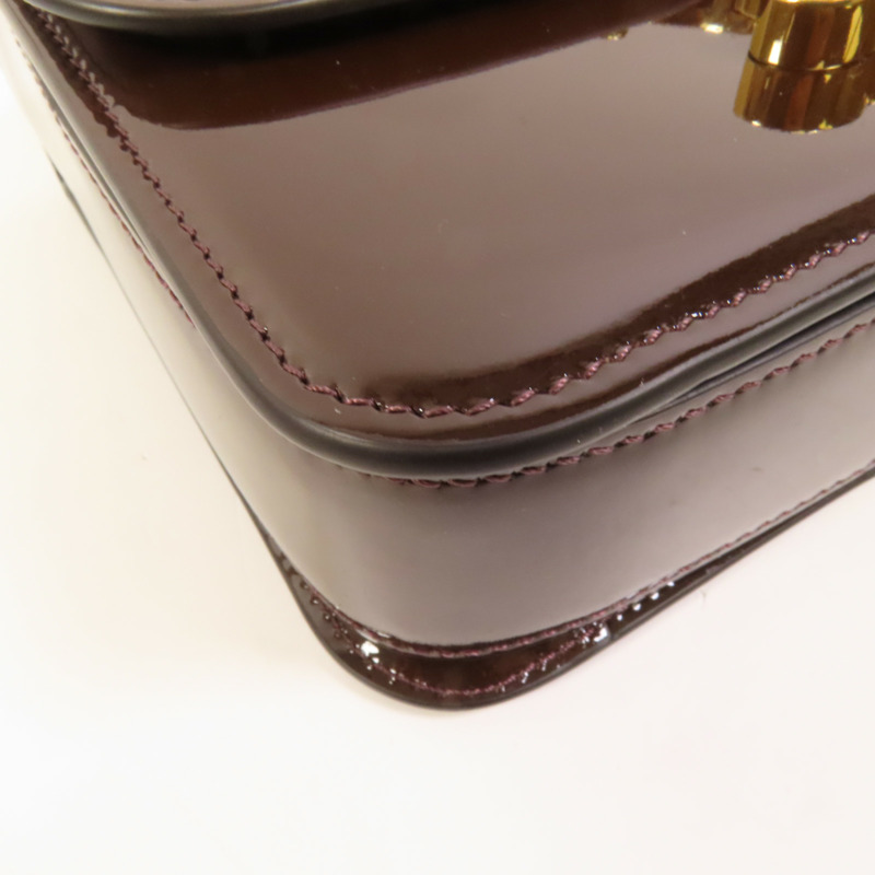 CELINE 漆皮皮革Teen Garance金扣手挽袋-10