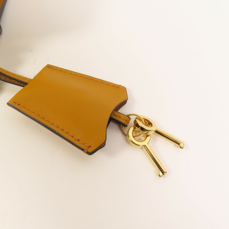 GUCCI 牛皮皮革/塗層帆布Padlock GG金扣肩背袋-6