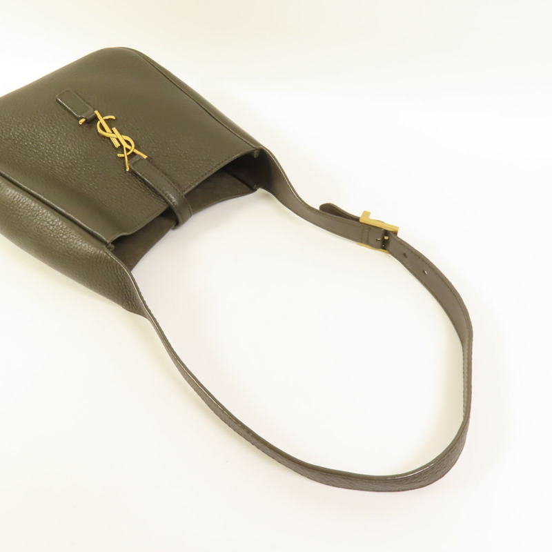SAINT LAURENT 牛皮皮革LE 5A7金扣肩背袋-4