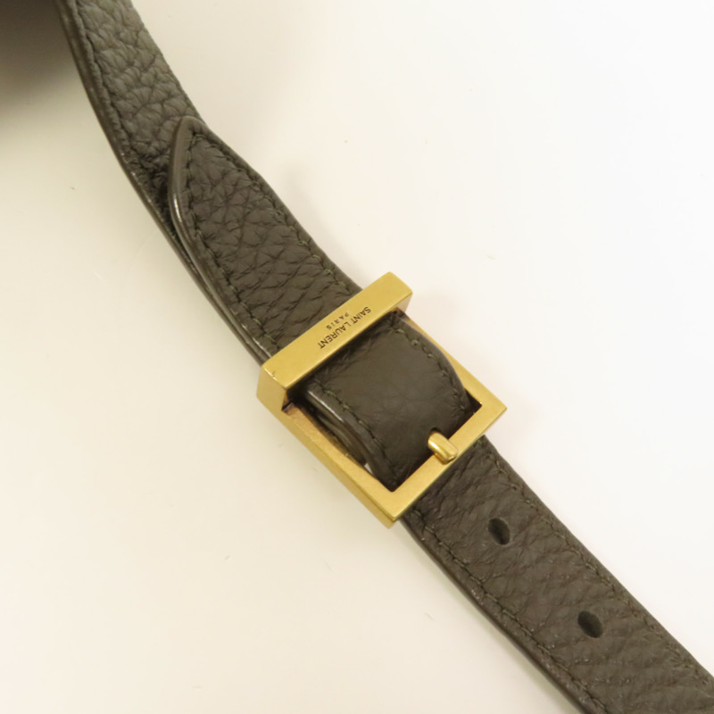 SAINT LAURENT 牛皮皮革LE 5A7金扣肩背袋-6