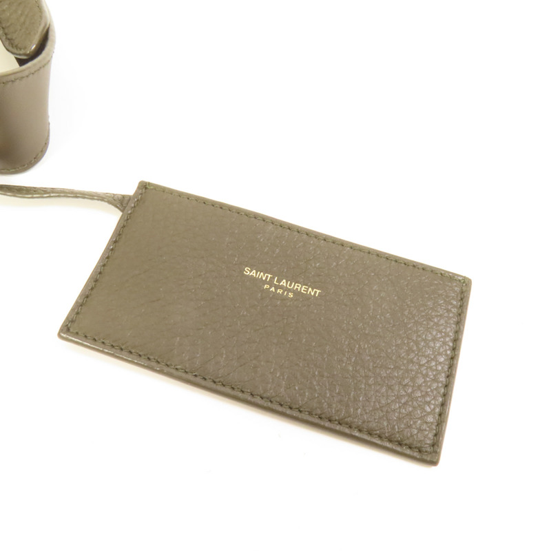 SAINT LAURENT 牛皮皮革LE 5A7金扣肩背袋-9