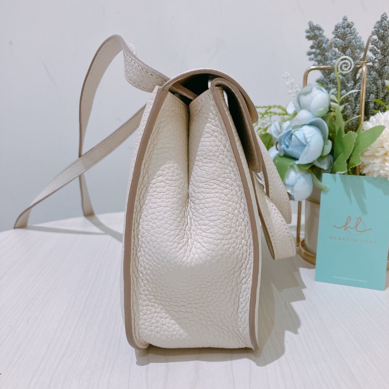 TK1935 愛馬仕 奶油白 Hermes Halzan 25 TC Bleu Pale x PHW-2