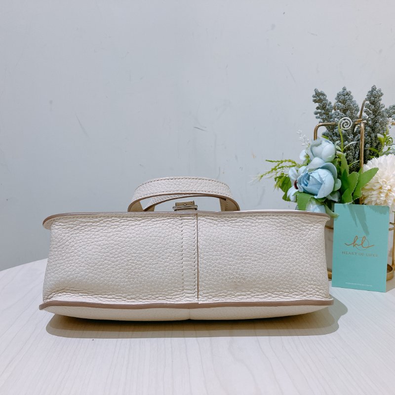 TK1935 愛馬仕 奶油白 Hermes Halzan 25 TC Bleu Pale x PHW-3