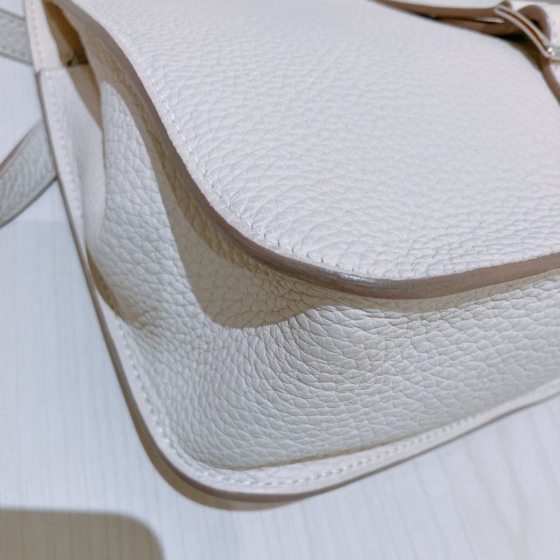 TK1935 愛馬仕 奶油白 Hermes Halzan 25 TC Bleu Pale x PHW-4