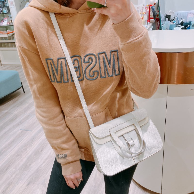 TK1935 愛馬仕 奶油白 Hermes Halzan 25 TC Bleu Pale x PHW-19