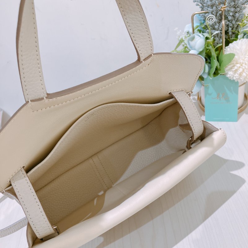 TK1935 愛馬仕 奶油白 Hermes Halzan 25 TC Bleu Pale x PHW-24