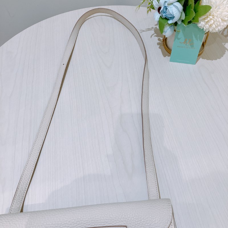 TK1935 愛馬仕 奶油白 Hermes Halzan 25 TC Bleu Pale x PHW-30