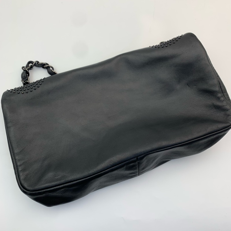 Chanel flap bag金屬黑色x碎釘🔎有格調男女通用-6