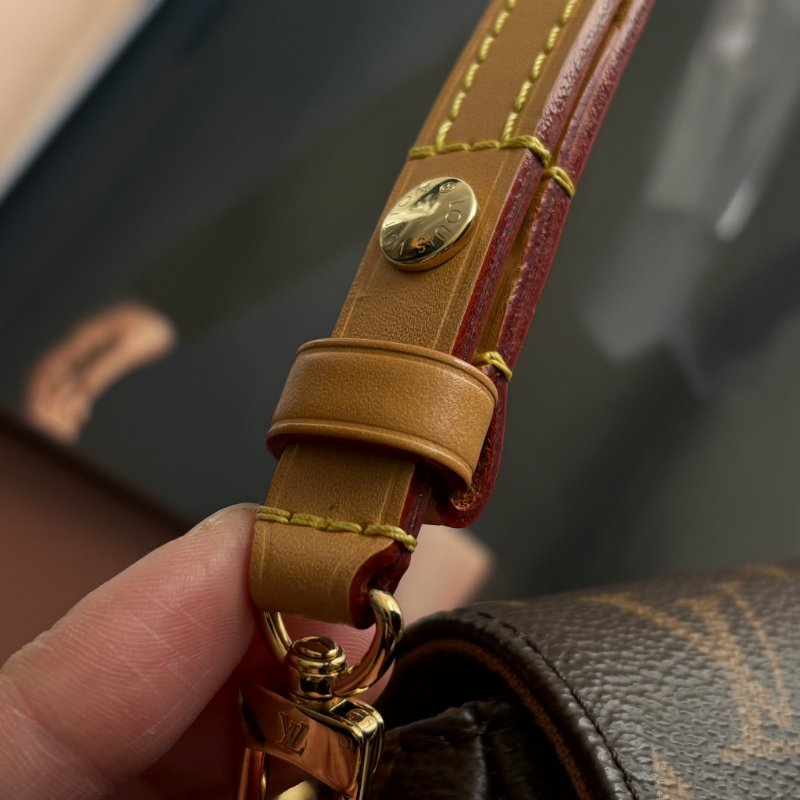 ::LOUIS VUITTON:: LV M81911 IVY咖啡色經典花紋掀蓋兩用包 WOC鏈包-15